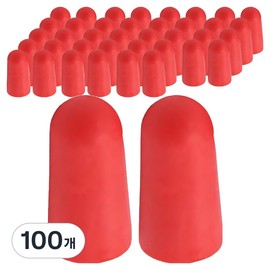 DK1 Pretty Noise-Canceling Earplugs Red B 1.4 x 2.8 cm, 100 pieces, Pack of 2 / 디케이원 예쁜 소음방지 귀마개 레드B 1.4 x 2.8 cm, 100개, 2개입