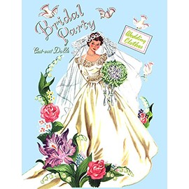 #0346- Bridal Party of 1950, Blue Covers, Restored Paper Doll Book