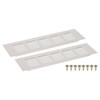 sourcing map 2Pcs Rectangle Ventilation Grille Aluminum Alloy Mesh Air