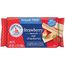 Voortman, Sugar Free Strawberry Wafer, 7.1 Ounce