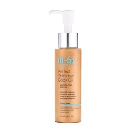 m-61- M-61 Perfect Shimmer Body Oil: el aceite corporal brillante que induce luminosidad crea un brillo multidimensional.