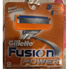 Gillette Fusion Power Razor Blades - Pack of 8 Counts