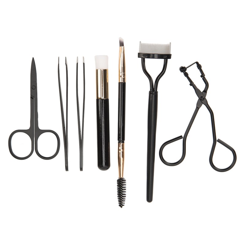 7pcs Eyelash Eyebrow Makeup Grooming Tool Eyebrow Brush Eyelash Curler