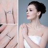 JewelryPalace Infinity Forever Love Knot Cubic Zirconia Promise Ring for