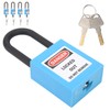 5Set 38mm Lockout Tagout Lock Nylon Durable Dustproof Insulated Safety