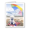 DJ Rogers Fine Art Bichon Frise At The Beach -