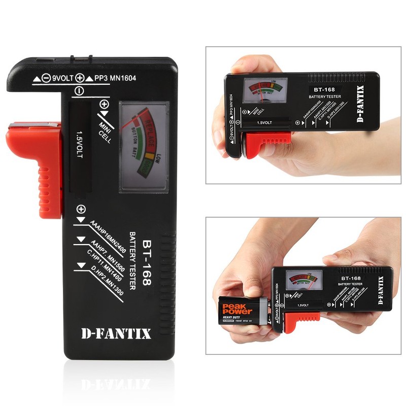 D-FantiX Battery Tester, Universal Battery Checker Small Battery Testers for