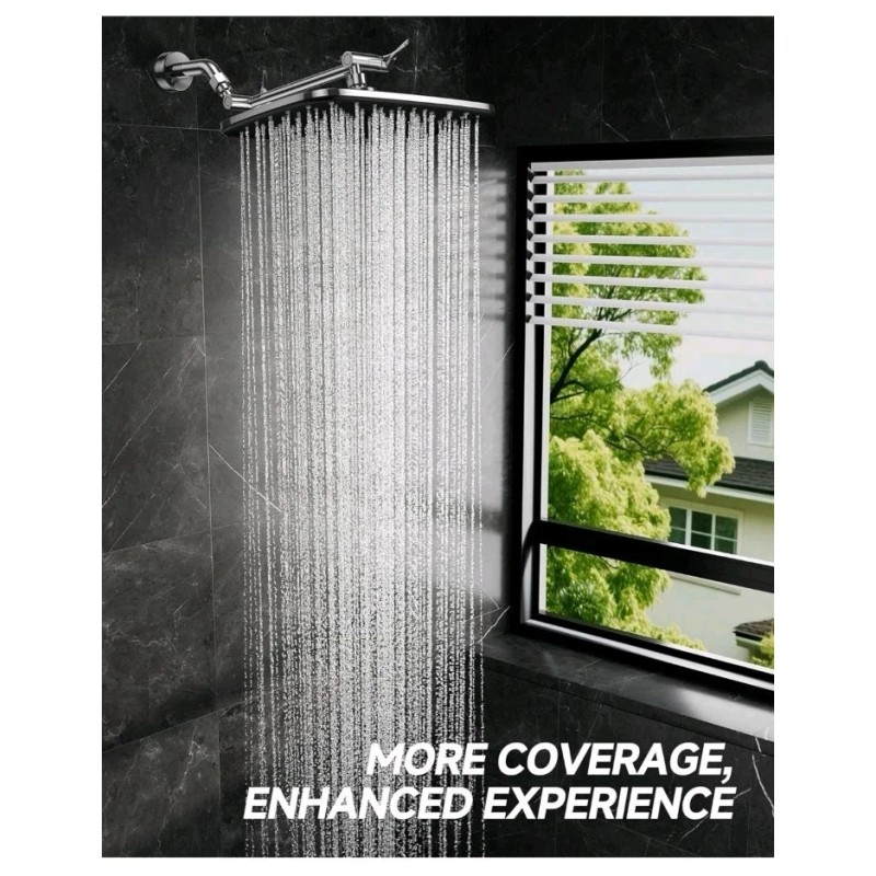 Veken 11.8" Rain Shower Head, Rectangular Rainfall Showerhead with 11"