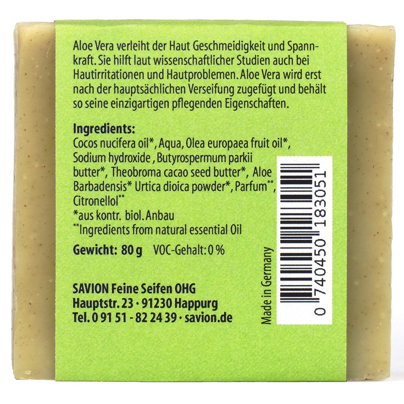 Savion Aloe Vera Soap 80 g