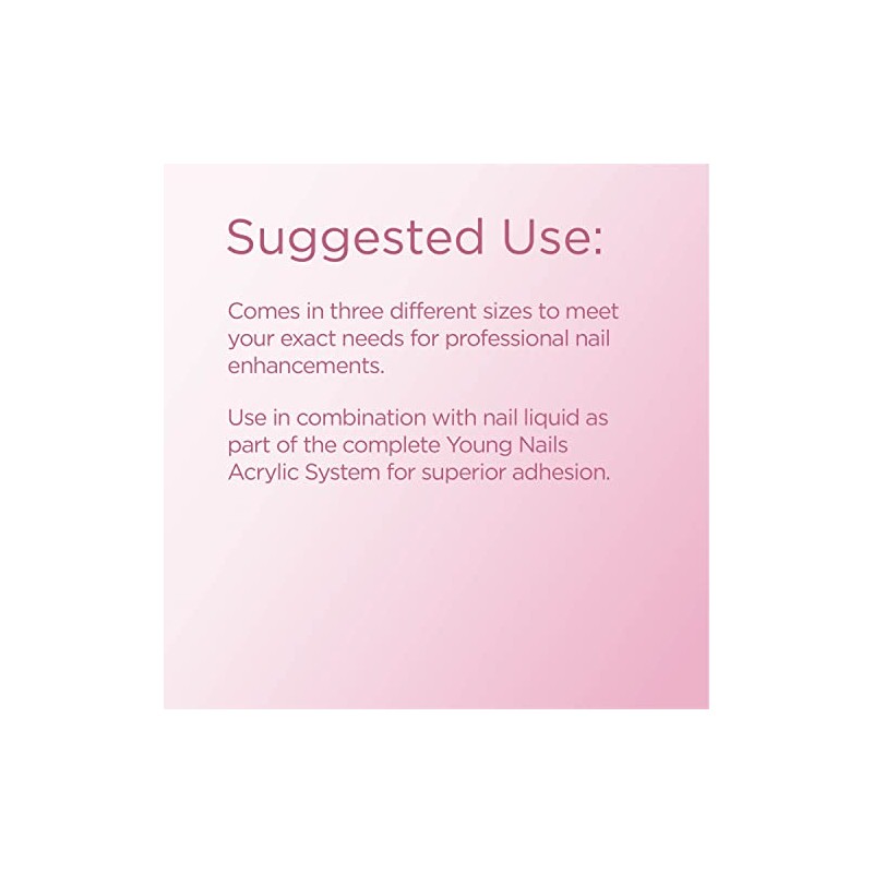 Young Nails Acrylic Cover Powder, Pink, 45 Gram