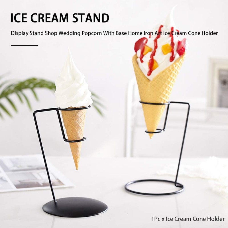 Anwangda Ice Cream Cone Holder Iron Art - Ice Cream