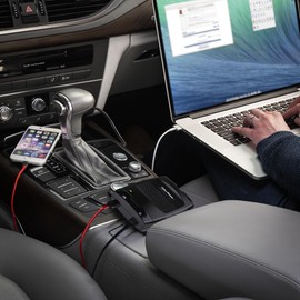 CyberPower CPS175SURC1 175W Mobile Power Inverter with 2.1A USB Charger - Slim Line Design, Black/Gray