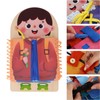 Learning to Dress Board Wooden Early Learning Basic Life Skills