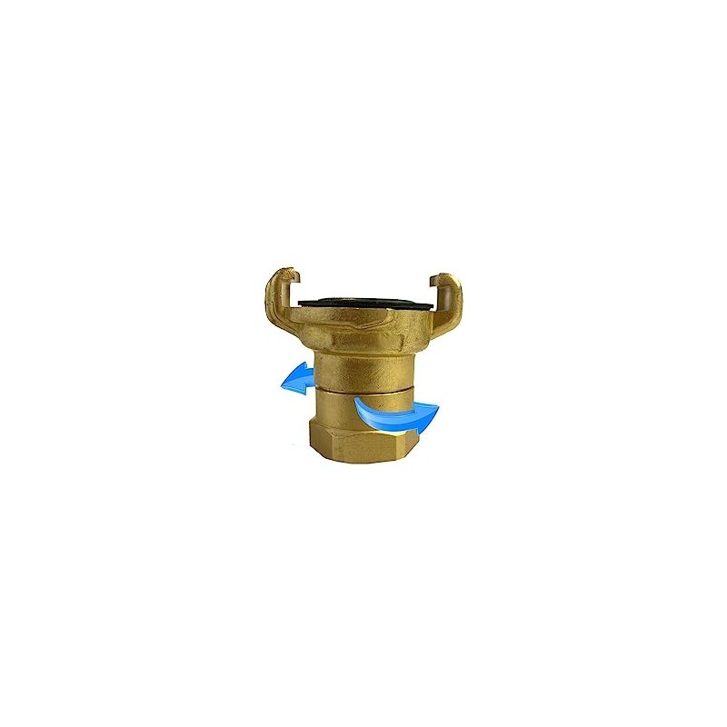 Brass GEKA Type Hose Quick Connect Adapter Claw Fitting Pipe