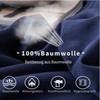Gezu Bed Linen 135 x 200 cm Cotton Navy Blue