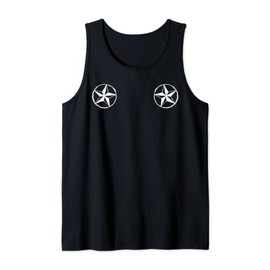 Nautical Star Tattoo Style Grunge Punk Rock Skater Aesthetic Tank Top