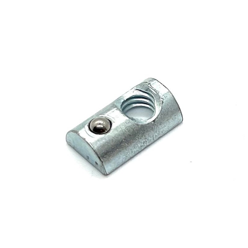 Roll-in T-Nut with Ball Spring | No Step | 1/4-20