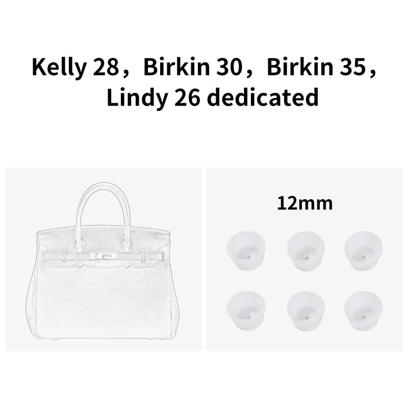 Transparent Silicone Handbag Feet Protectors, Precise-Fit Purse Bottom Stud Covers