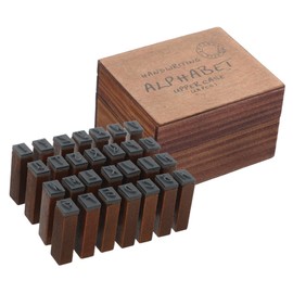 KOMBIUDA DIY Journal Stamps Wood Alphabet Stamps Vintage Style for Craft Scrapbook Decor