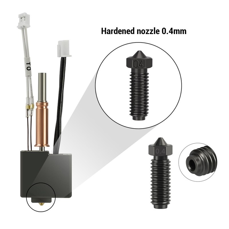 3D -Drucker Extruder Hotend Assembly, All Metal 100k Thermistor Hot