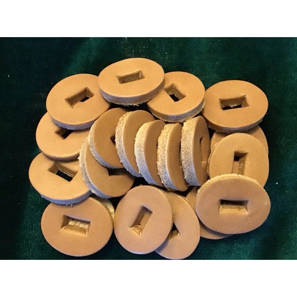KA-BAR TYPE , (20) THICK VEG TAN REPLACEMENT KNIFE HANDLE