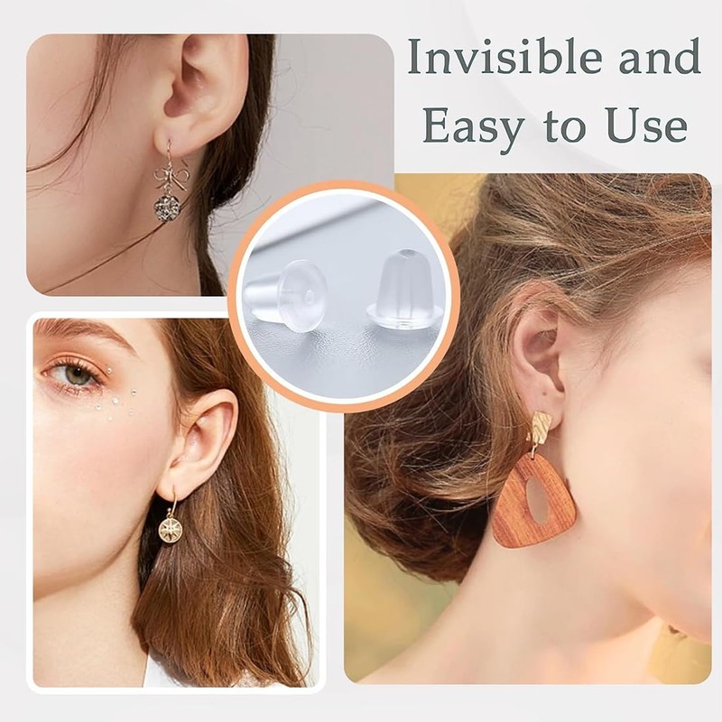 CATOR 450pcs Earring Backs Set,Including Earring Backs,Safety Backs and Butterfly