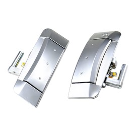 FEXON 1 par de manijas exteriores para puerta exterior compatible con Nissan 350Z 2003-2009 izquierda del conductor y lado derecho del pasajero sustituye a 80607-CD41E 80606-CD01E plata