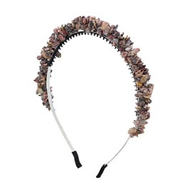 DaCee Designs Accessories Colored Shell Headband for Women and Girls-Tan