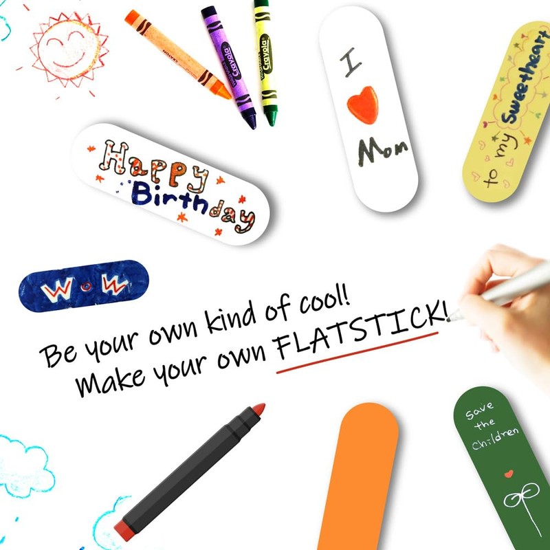 Momostick Flatstick, Cell Phone Finger Grip Strap Holder for Hand,