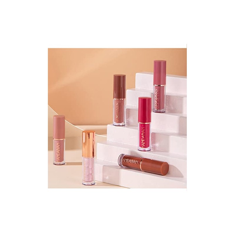 12 Colors Matte Nude Lipstick Set Velvety Long Lasting Non-stick