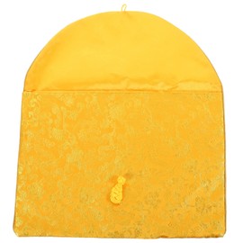 PLAFOPE Scripture Storage Bag Brocade Pouch with Embroidery for Church Quran Sutra Books Jewelry Bracelets Cloth Case for Office Travel