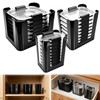 3Pcs Stackable Lids Organizer Compatible with Rubbermaid Brilliance Lids for