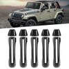 5pcs/set Car Door Handle Inserts Cover Kit Exterior Decoration Fit