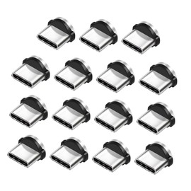 Gatuida 15pcs Rotating Magnetic Phone Adapter Tips for Type- Swivel Magnetic Charging Connector for Easy Data Transfer and Charging Needs