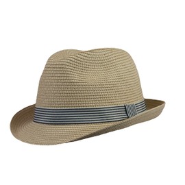 Black Jungle Peron Straw Hat Summer Hat Beach Hat Leisure Hat Nature Trilby, natural