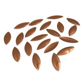 Willow Copper Smooth Spinner Blade for Lure Making Supplies DIY Lure Part for Spinnerbait Inline Spinner Blade Made in USA 20 Pack 100% Copper Willow Blade (Willow Copper Smooth #4.5 20PK)