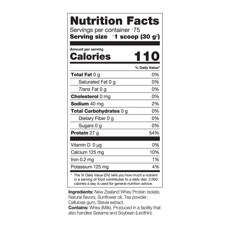 PERFECT SPORTS DIESEL - New Zealand Whey Protein Isolate 2lb,