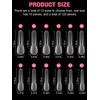 EBANKU 120 PCS Clear Matte Dual Nail Forms System Coffin
