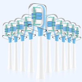 Paquete De 10 Cabezales De Repuesto Para Cepillos De Dientes Eléctricos Laifen Wave, Para Cabezales De Cepillo De Dientes Laifen (Super Clean)