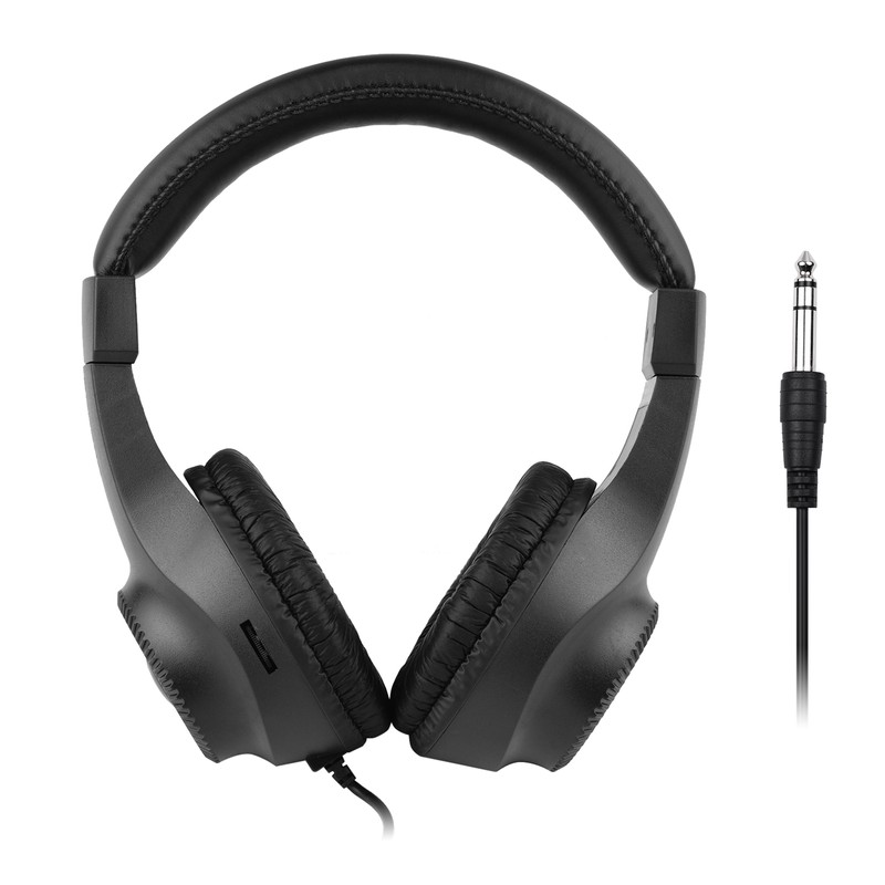 Wired Headset Self Adjusting Headband 6.5mm Single Jack Stereo Monitor