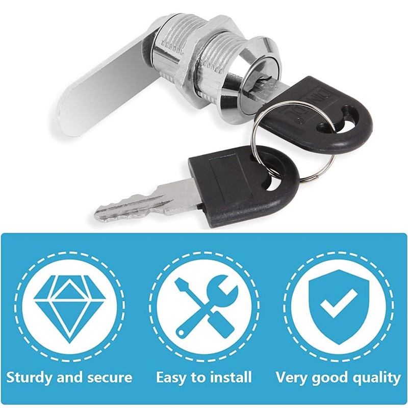 Litensh 40 mm Security Mailbox Lock, Mailbox Lock, Cupboard Drawer