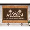 SILYHEART for Unto Us A Child is Born Coir Doormat