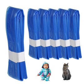 Pack of 6 Baby Refill Film for Nappy Bin, Odour-Proof Nappy Bin Refill Film, Anti Odor Nappy Bin Refill Cassettes Compatible with Angelcare/Tommee Tippee/Litter Locker (Blue)