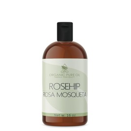 OPO Rosehip Oil - 16 oz - 100% Pure, Unrefined, Cold Pressed, Non-GMO, Vegan Bulk Carrier Oil - Skin, Hair, Nails, Body, Face, Facial Hair - Nourish, Moisturize, Condition Sensitive, Mature, Brittle