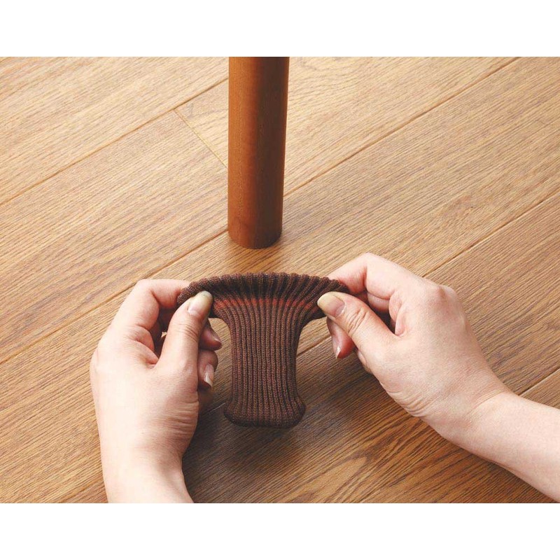 sumairukizzu Scratch-Resistant Chair Leg Cover Brown AIC – 01 