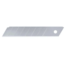 Bosch Abbrechklingen 18mm, 10 Stück (Ersatzklingen für Cuttermesser/Teppichmesser; Hochwertiger SK5-Stahl; Klingengröße 18 mm; 7 Abbrechteile; Etui zur Aufbewahrung)