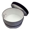 Sarah's Hat Boxes Classic Houndstooth Hat Box – 21.5" x