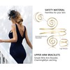 Sanfenly Coil Upper Arm Cuff Bracelet for Women Adjustable Armband