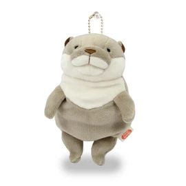 Shinada Global Mochi Series MOKW-0088G Mochi Otter Plushie, Stuffed Animal, 2.8 x 2 x 5.5 inches (7 x 5 x 14 cm), Mini, Gray