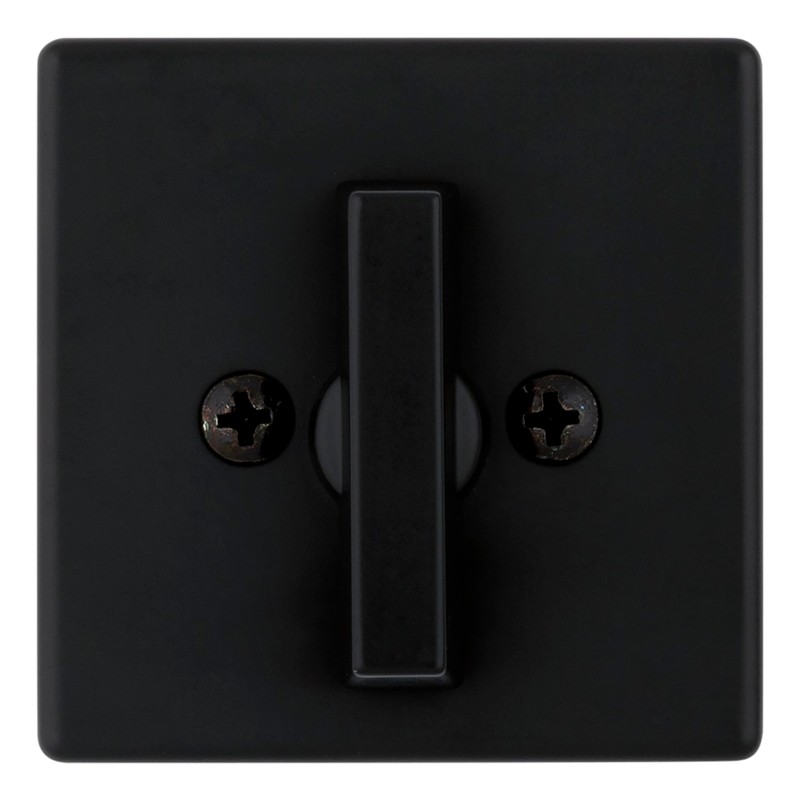 Weiser Elements Matte Black Square Deadbolt Lock, ANSI/BHMA Grade 3